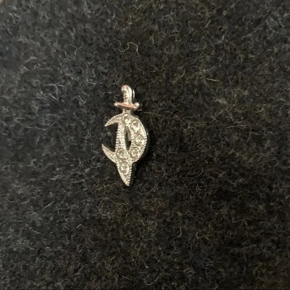 Vintage sterling crystal scimitar Shriner pin - Picture 4 of 7